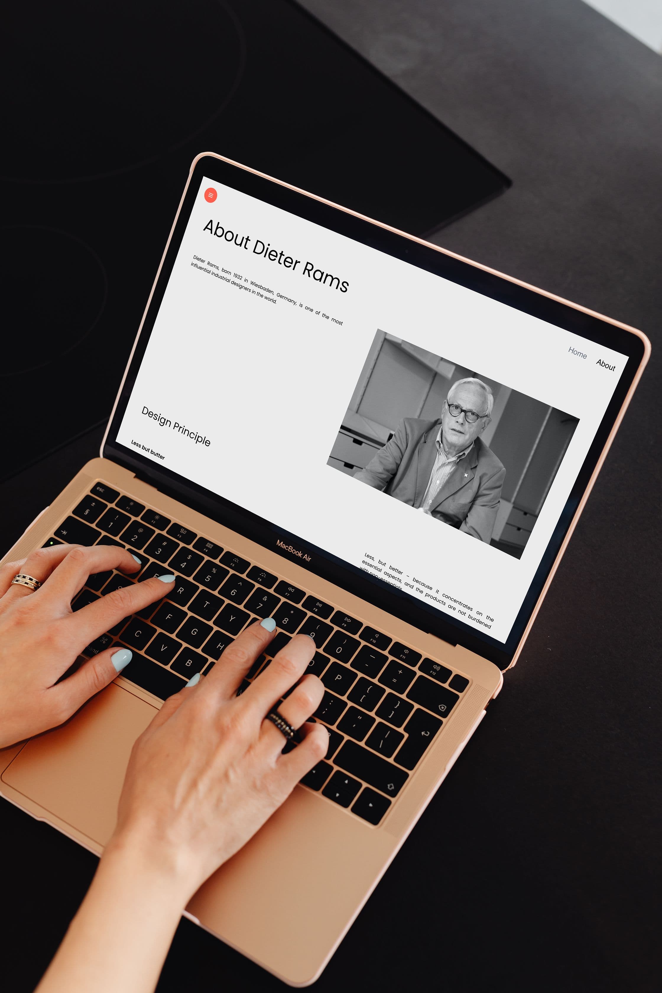 Dieter Rams Website cover image
